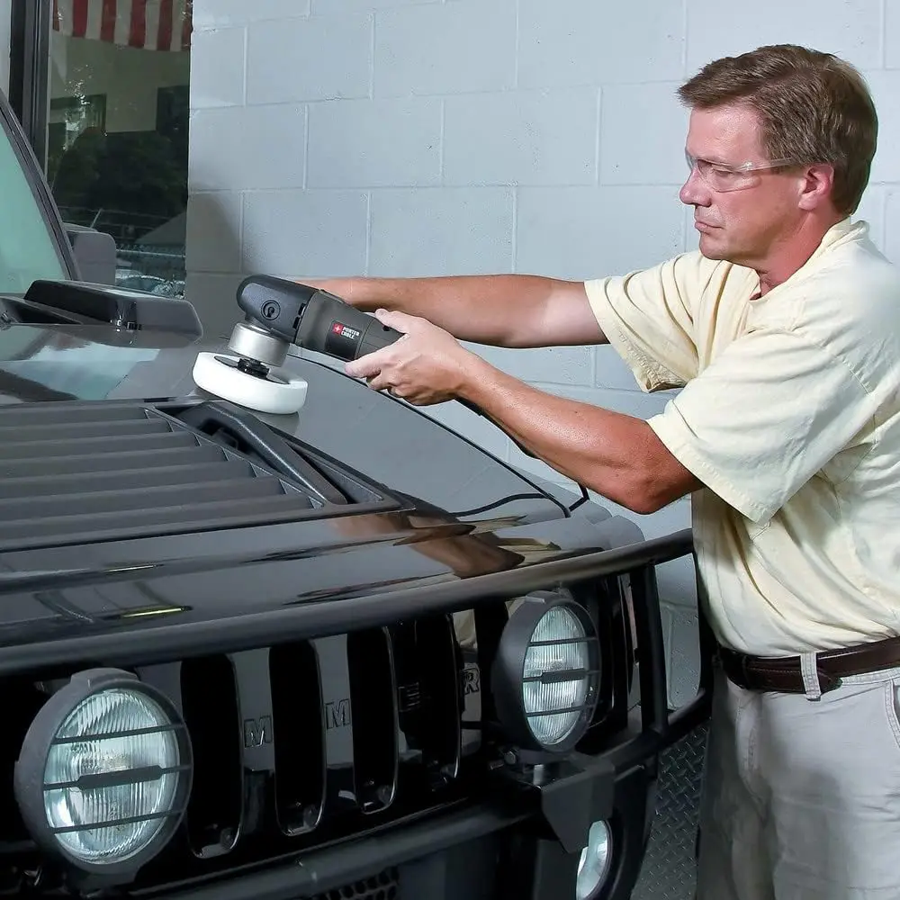 Polidora de Carro de 6 Polegadas com Velocidade Variável, Polidor Orbital para Detalhamento, Ação Sem Marcas