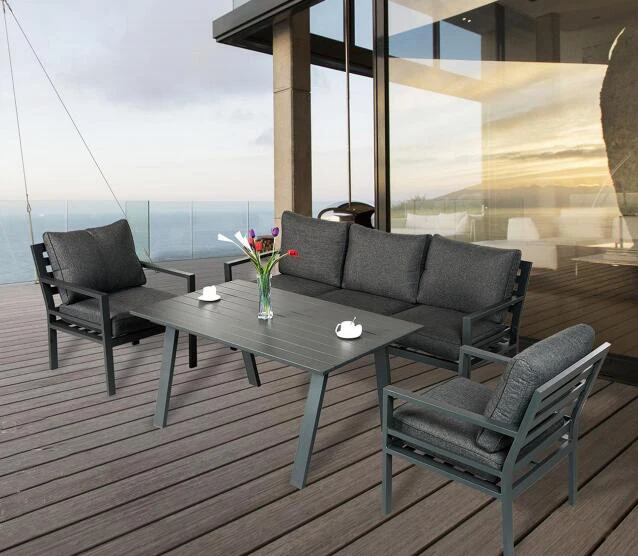 

4pcs Outdoor Sofa Set Living Room Hotel Villa Park Courtyard Apartment Farmhouse-Versatile Outdoor Furniture