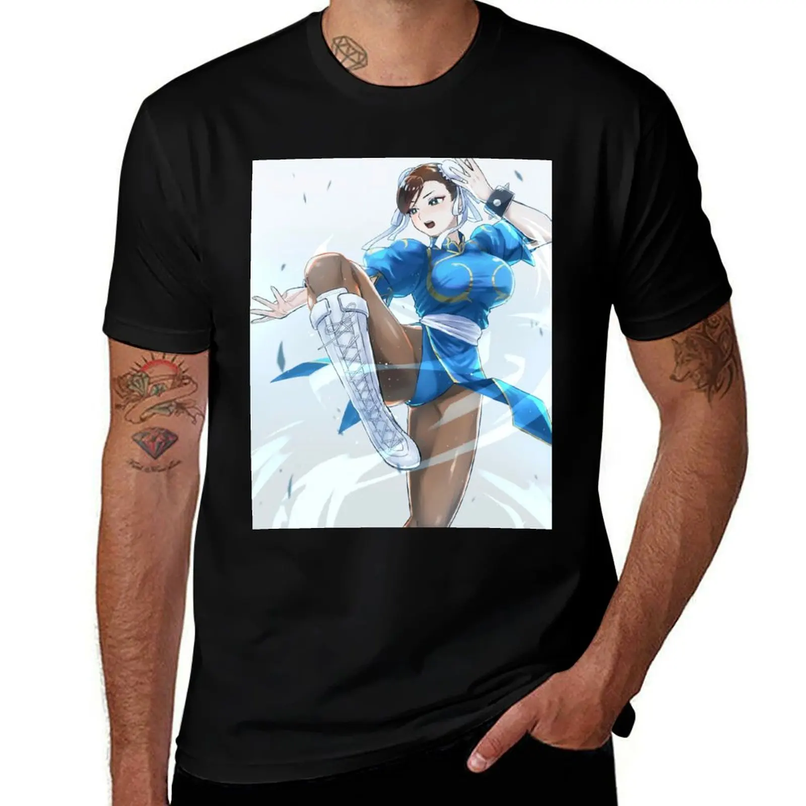 

Chun li T-Shirt Work Utility Casual Tee Shirt