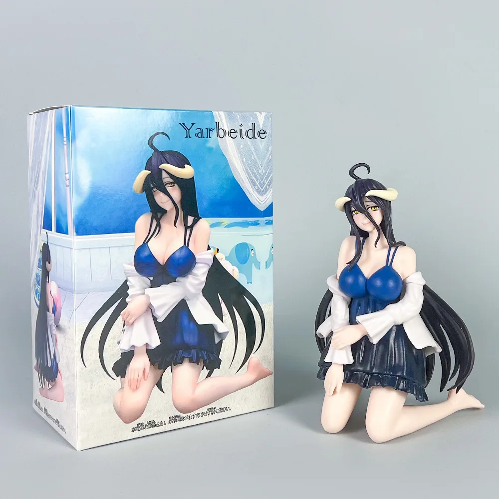 15cm Overlord Albedo Pozycja klęcząca Anime Dziewczyna Figurka Model Gk Statua Chłopcy Kolekcja Dekoracja Pulpitu Ozdoba Zabawki Prezenty