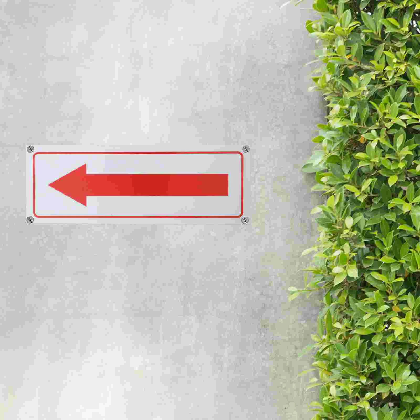 4 buah tanda panah paduan aluminium tanda panah Jalan indikasi logam reflektif arah luar ruangan