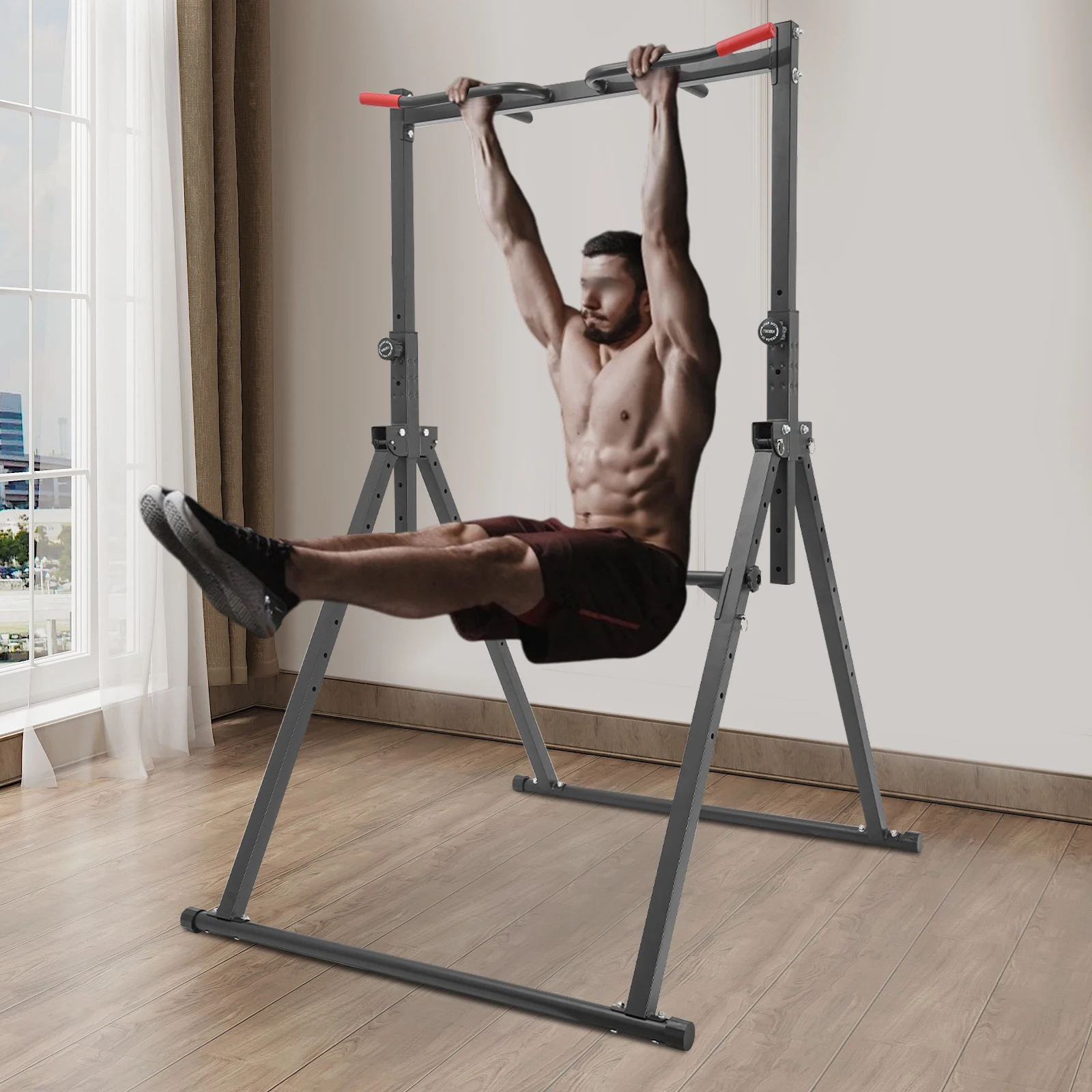 

Треугольная станция для подтягивания дома с регулируемой высотой для домашнего тренажерного зала, силовое тренировочное оборудование, 200 кг, несущая нагрузка