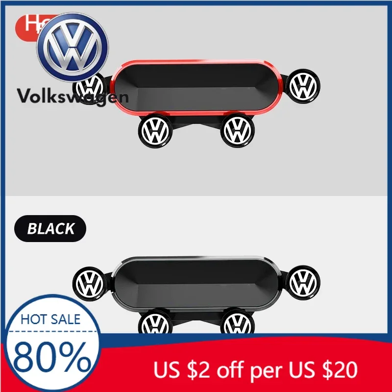 

Держатель для телефона в автомобиль Volkswagen (клипса на воздуховод), крепление для GPS-навигатора, гравитационный кронштейн для Volkswagen Golf Polo