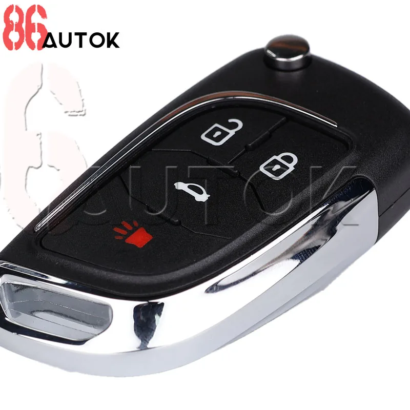 Modified Car Folding Remote Car Key Shell for Buick for Chevrolet Camaro Cruze Epica Lova for Opel Vauxhall Astra Mokka Insignia