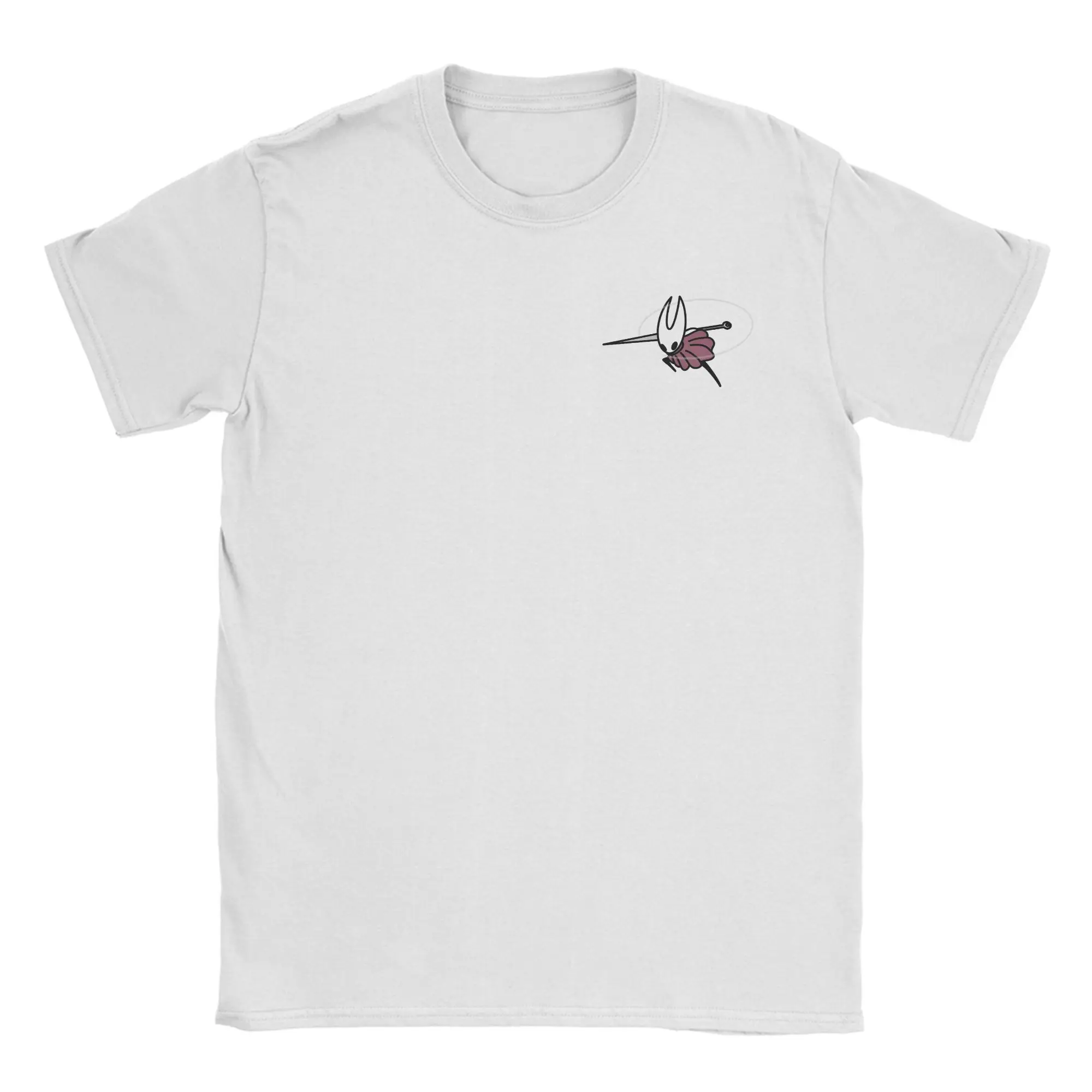 Men's T-Shirts Hornet Hollow Knight Silksong Vintage 100% Cotton Tee Short Sleeve Adventure Game T Shirt O Neck Clothes Present