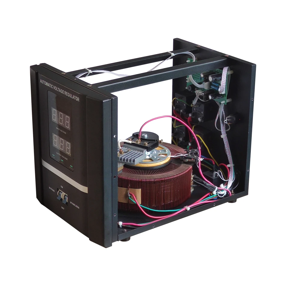 High Quality 3KVA Desktop Single Phase AC Automatic Voltage Stabilizers Voltage Regulator