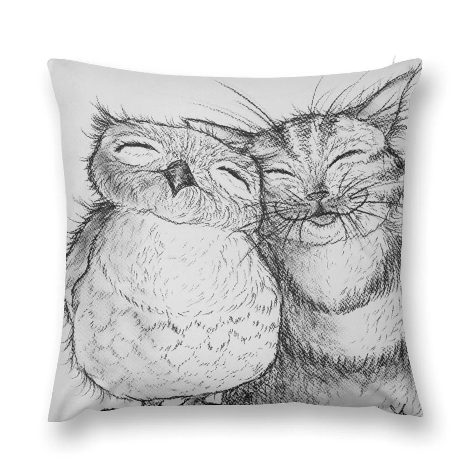 

The Owl and the Pussycat Throw Pillow Custom Cushion New year Sofa Cushions Covers pillow