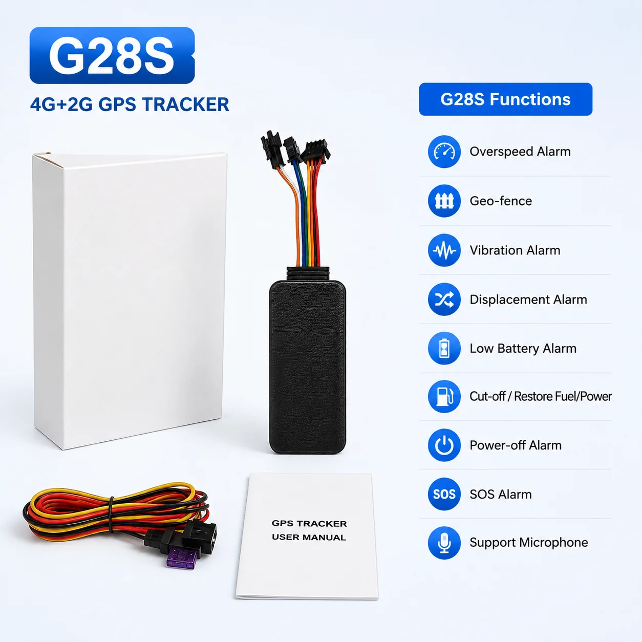 Niuvith 4G GPS Vehicle Tracker Real-Time Car Locator Anti-Theft Remote Cut Off Multiple Alerts Tracking Device Free APP - view 6