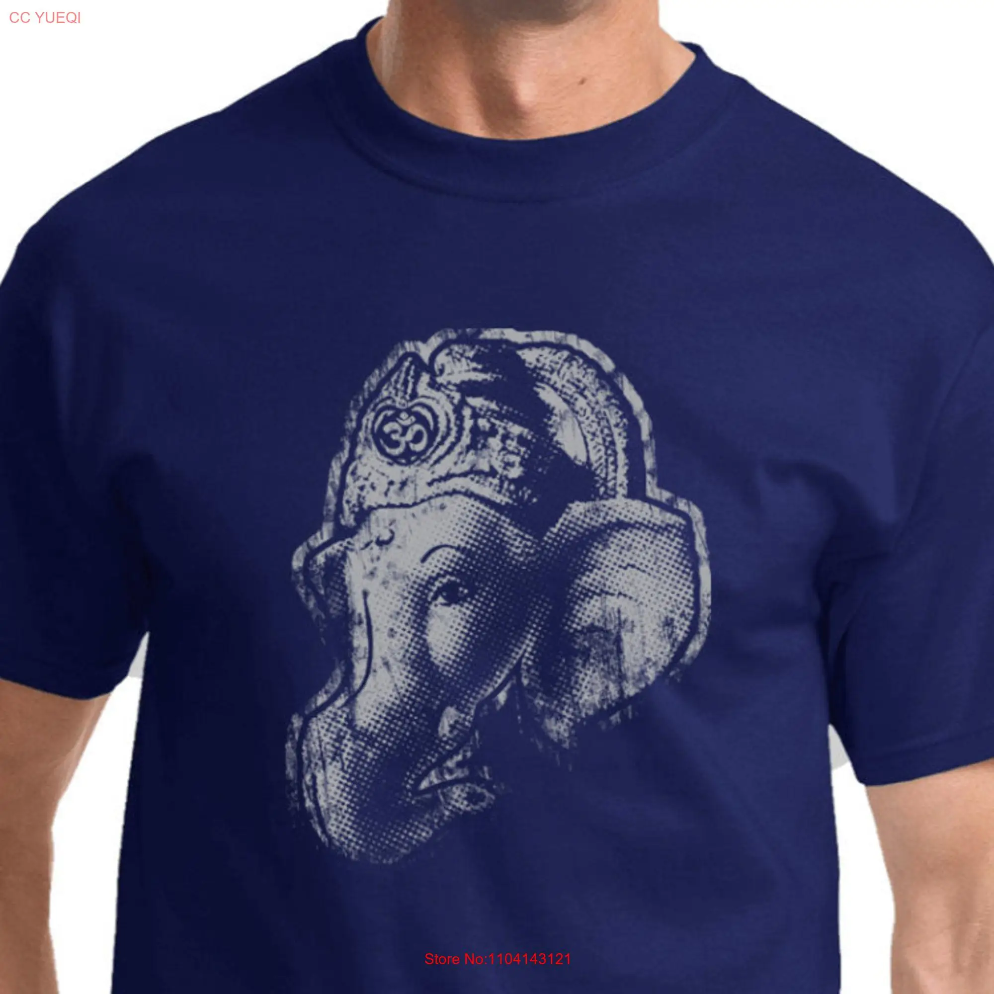 Ganesha Profile Yoga T Shirt PC61 long or short sleeves