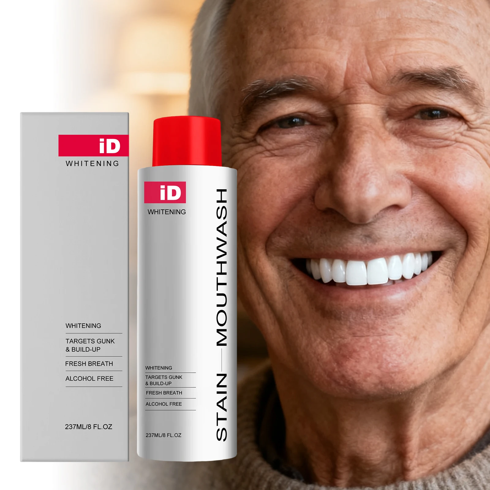 Instantly Fresh Mouthwash Fast Eliminate Oral Odor Deep Clean Mouth Dirt Protect Oral Health Non-irritating Menthol Mouthwash