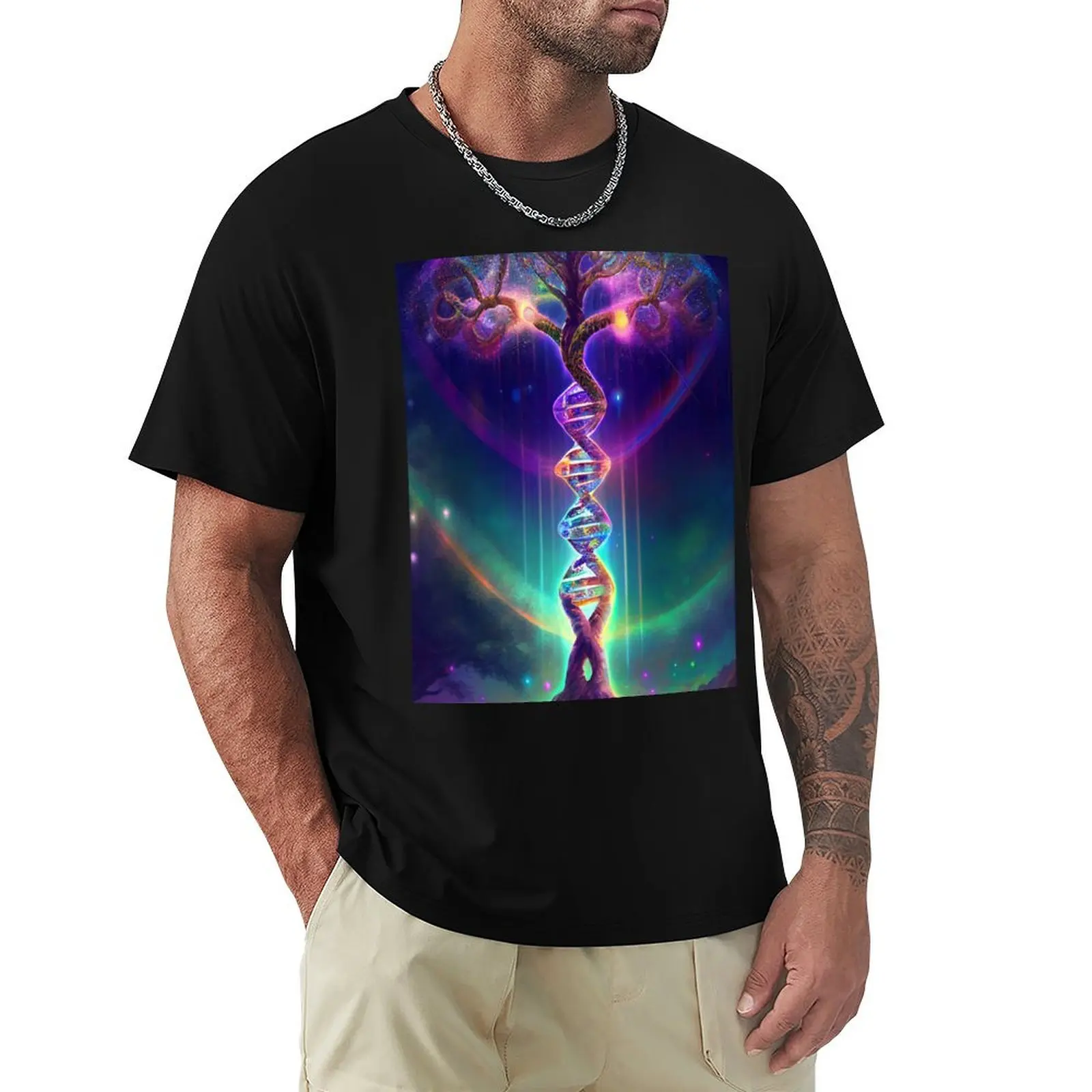 

DNA Tree T-Shirt Sports Casual Short Sleeve Cotton Tee