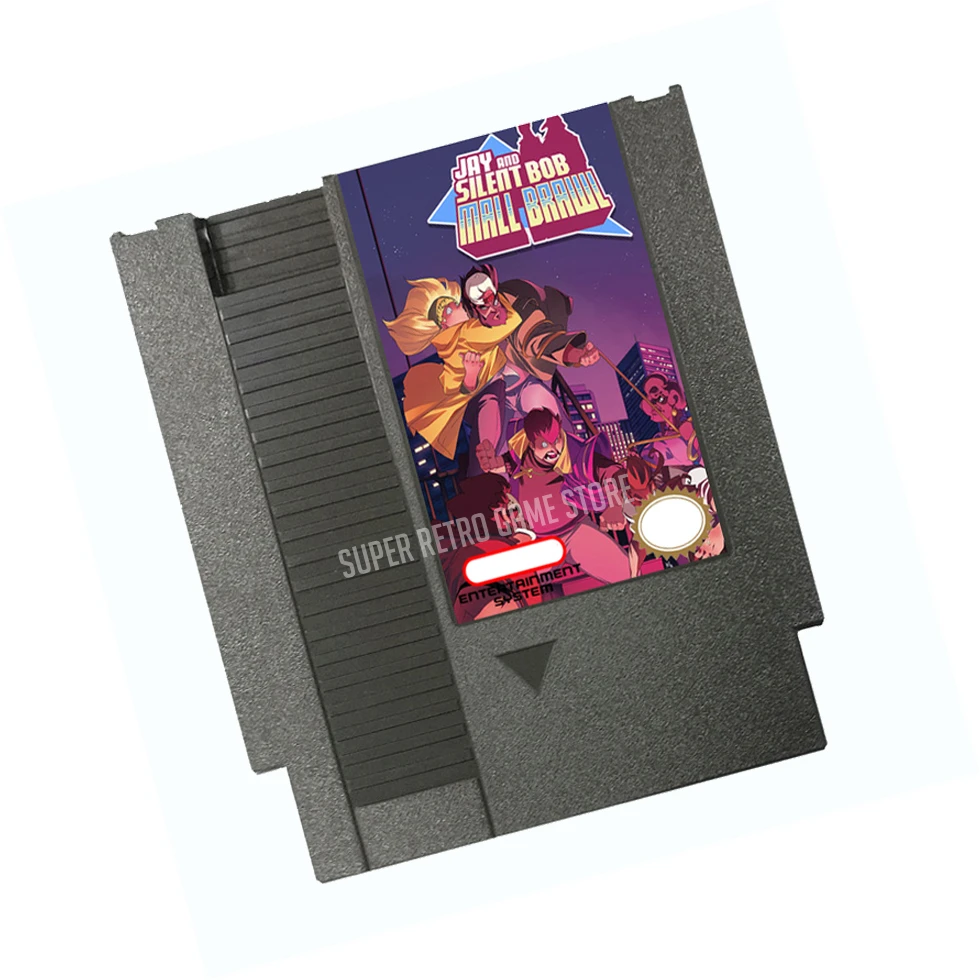 Jay and Silent Bob Mall Brawl Game Cartridge for NES Console 72Pins 8 Bit Video Game Cartridge