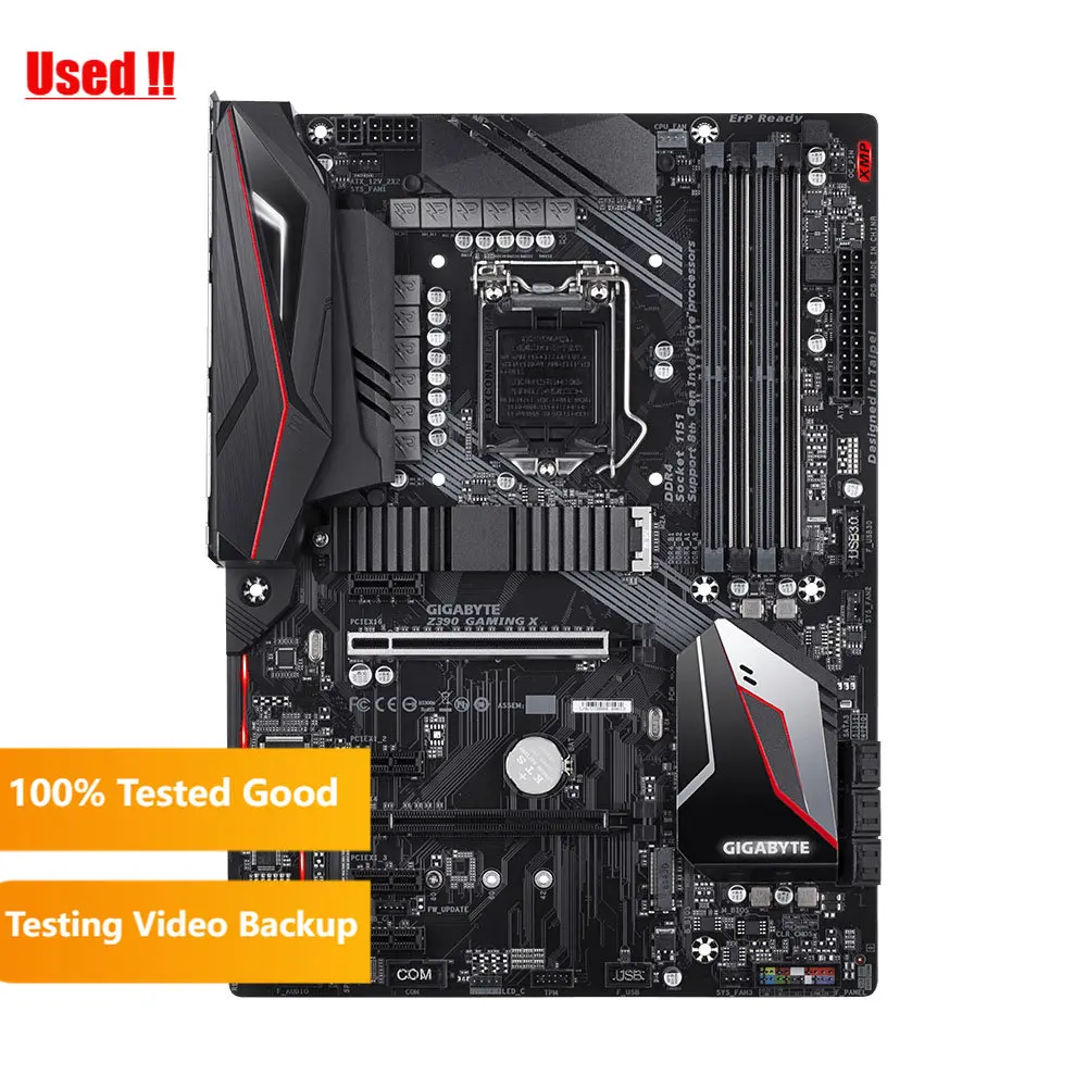 GIGABYTE Z390 GAMING X LGA1151 Placa-mãe DDR4 Intel i9 i7 i5 i3 CPU Intel Z390 Gaming M.2 ATX