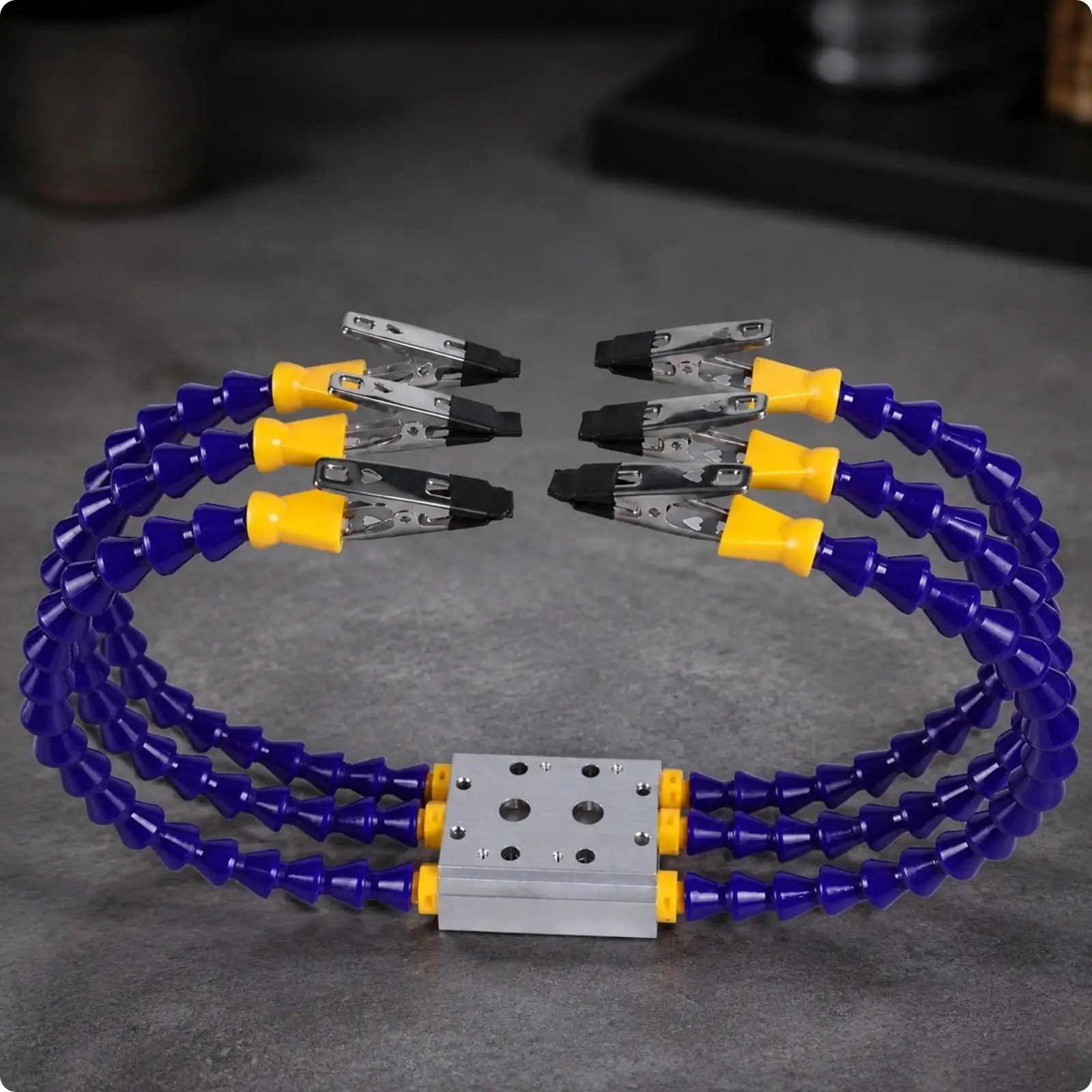 Soldering Helping Hands Tool with Locking Metal Clips for Detailed Electronic Board Assembly and Model Making Projects