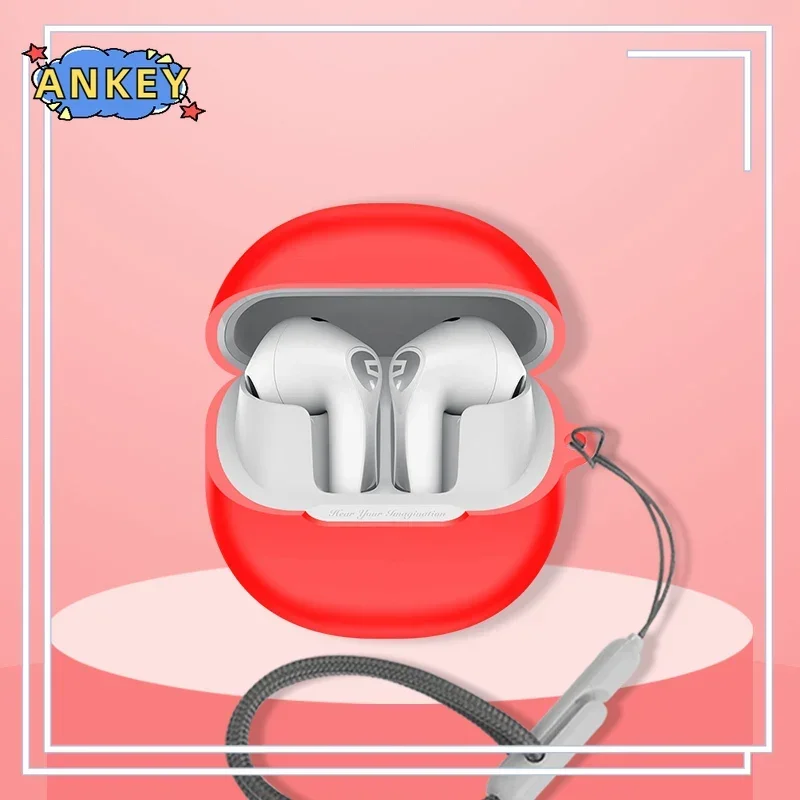 for SoundPEATS Air5 Lite Case Protective Silicone Cute Cartoon Covers Ring Bluetooth Earphone Shell Headphone Portable
