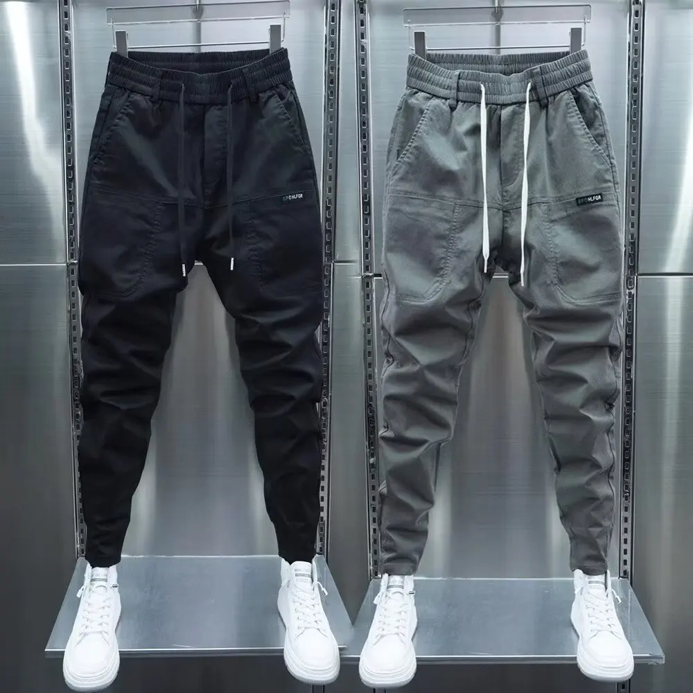 

y2k Cargo Pants Hip Hop Fashion Sweatpants Men Streetwear Cotton Joggers Male Casual Harem Trousers korean Harajuku Pants