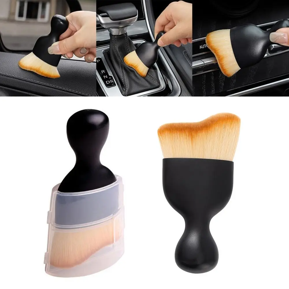 New Car Interior Cleaning Brush Curved Design Ultra Soft Car Detailing Brush Car Gap Cleaning Tools Dust Sweeping Soft Brush