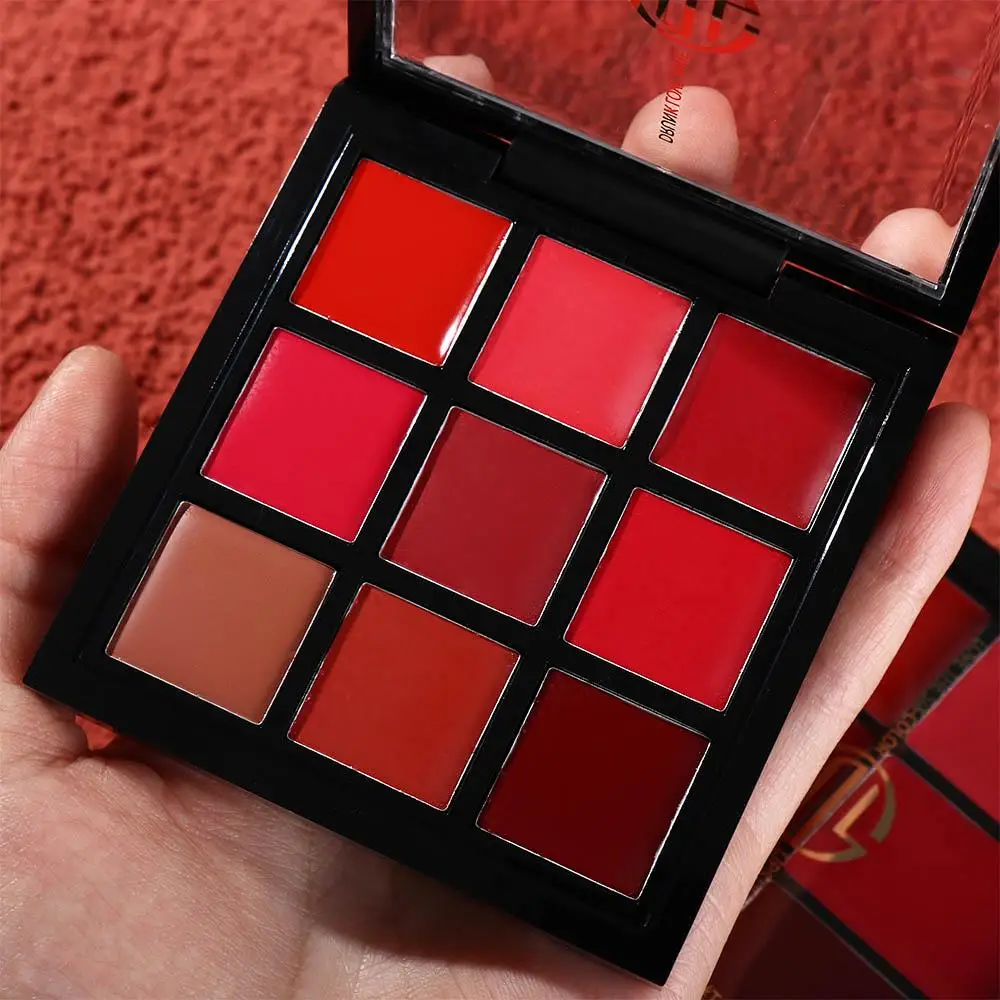 Non-Sticky CUP 6/9 สีลิปสติก Palette กันน้ํา Long Lasting Matte Lip GLOSS Palette Lip Tint Professional LIPS แต่งหน้าเครื่องมือ