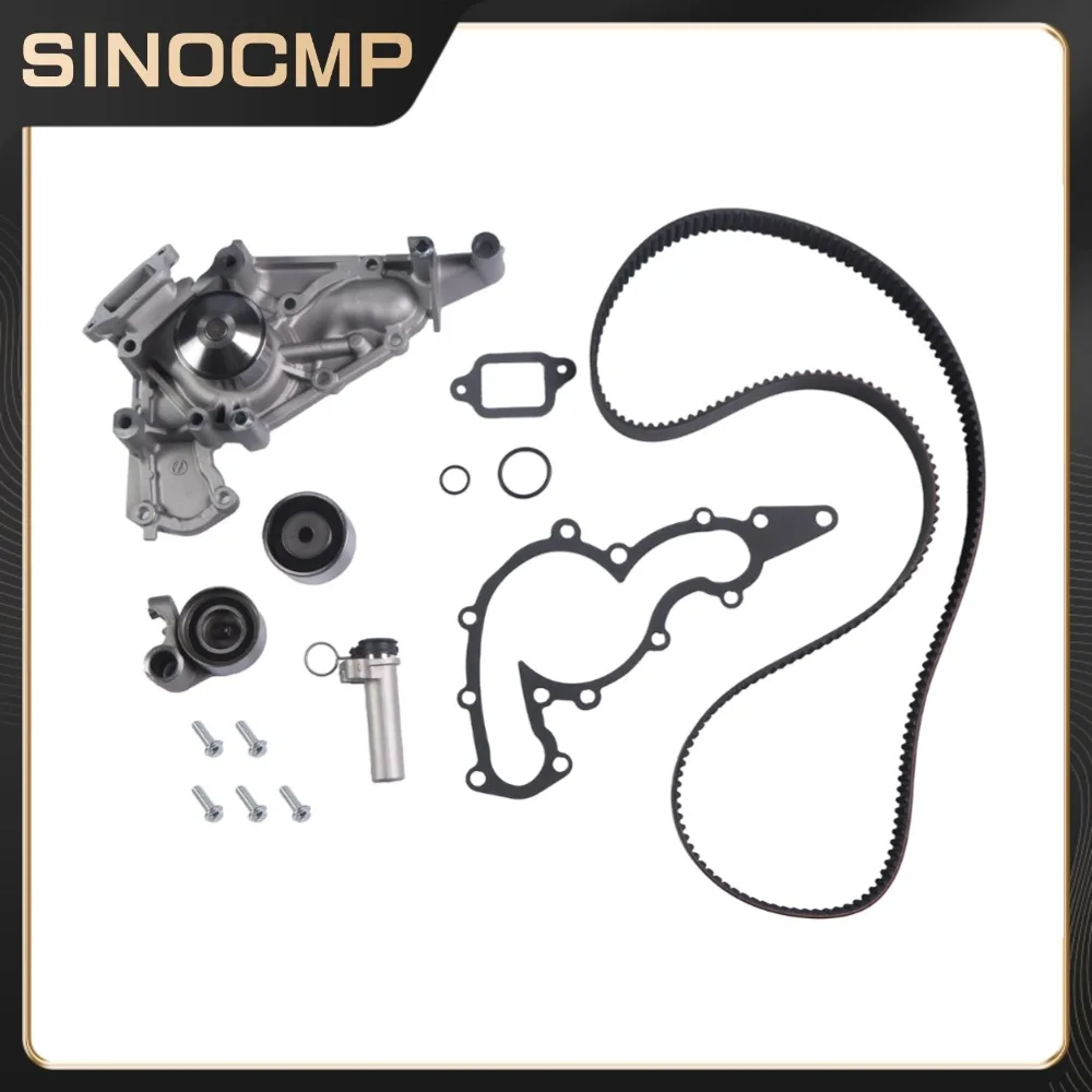 

1set Engine Timing Belt Kit with Water Pump CompatibleTKT021 TCKWP298 suitable for 2002-2010 Toyota Tundra 4.3L 4.7L Brand New