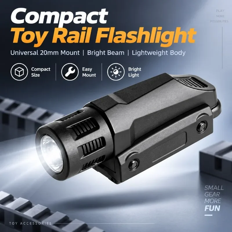 Universal 20mm Mount Hobby Flashlight Fitting, Decorative Illumination Part for Model Assembly