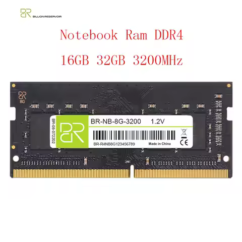 BR DDR4 Ram 32GB 16GB 3200MHz Memoria Ram Notebook DDR3 DDR4 Laptop Memory Ram Sodimm Laptop Memory