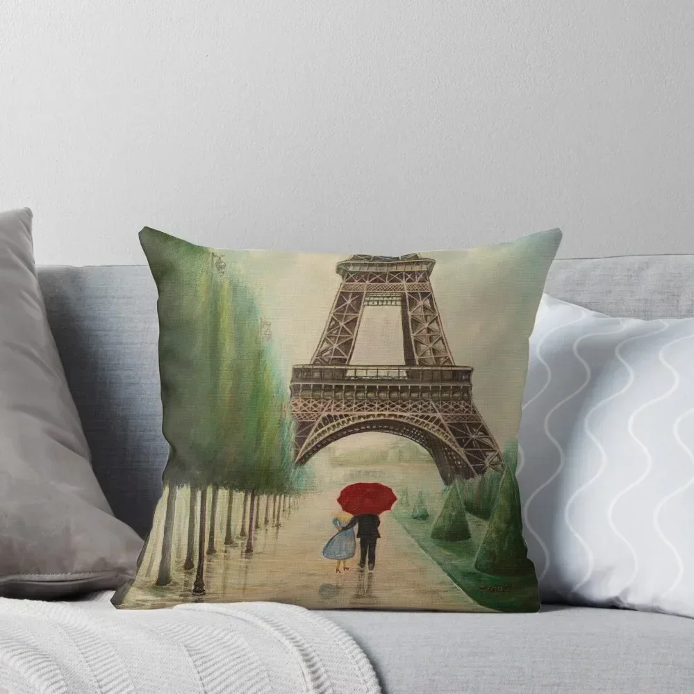

At the Eiffel Tower Throw Pillow Cushions Cover luxury sofa pillows Christmas Pillows pillow
