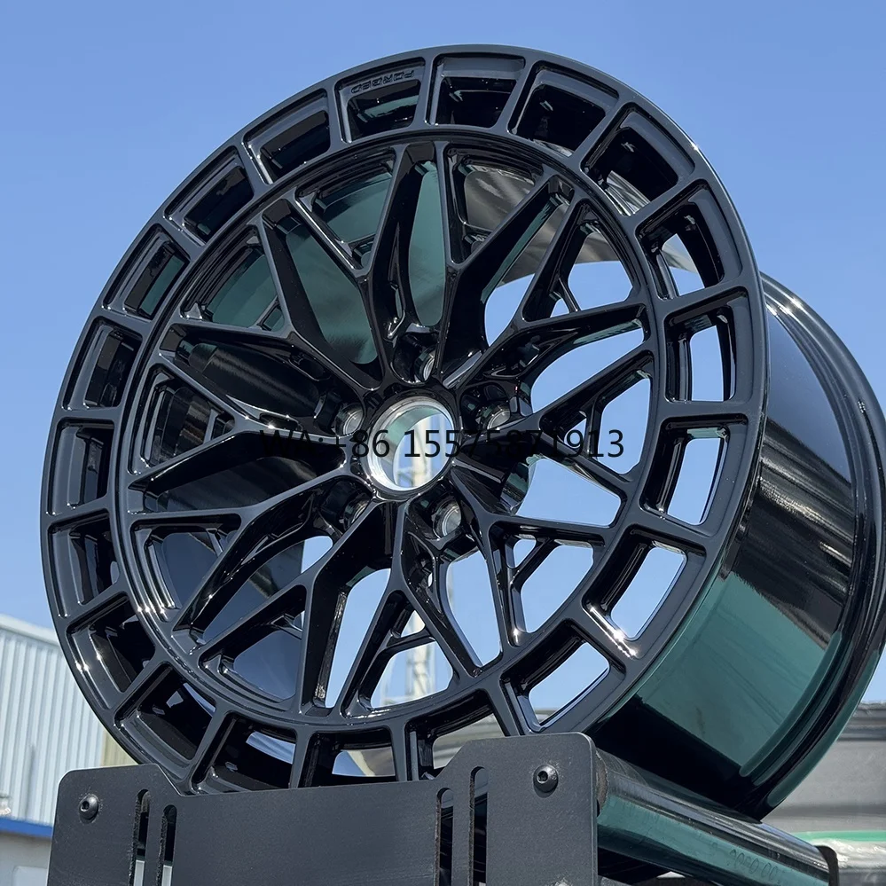 

Кованые гоночные колеса из сплава 6061-T6, моноблочные, глянцевые черные, на заказ, для Cadillac CTS