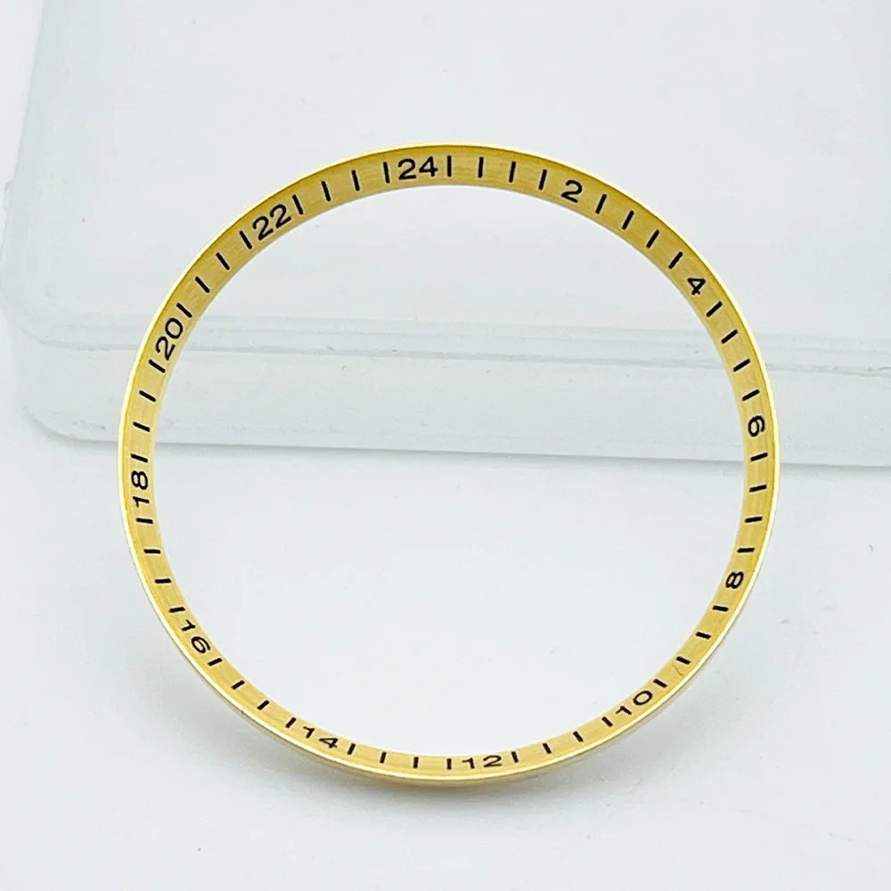 30.5 مللي متر النحاس SKX007 SRPD الفصل الدائري صالح ل SKX007 SKX173 SPRD ساعة حافظة الذهب الأسود الفضة الأخضر ساعة أجزاء الحلقة الداخلية