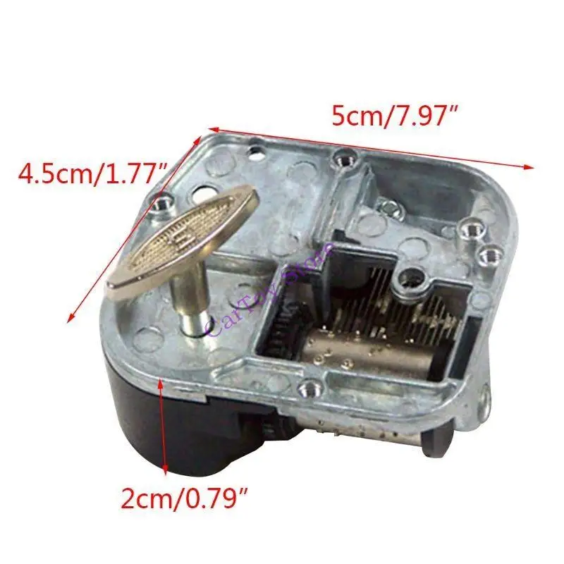 634F 8 Tones Music Box Movement Mechanical Clockwork DIY Windup Rotate Musical Castle in the or Birthday Gift