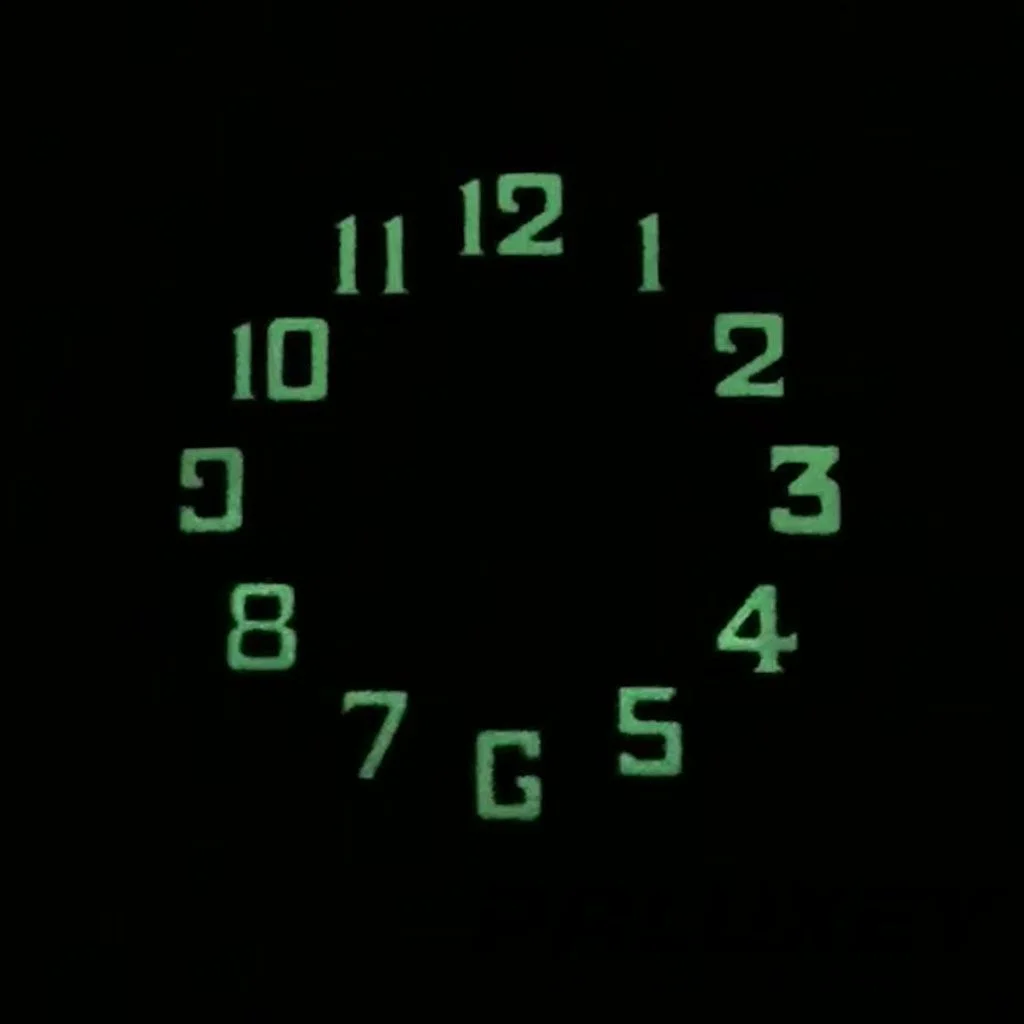 33.5mm Pilot Style Classic Black Watch Dial Fit NH35 4R35 NH36 4R36 Arabic Numerals Watch Faces Modified Watch Accessories