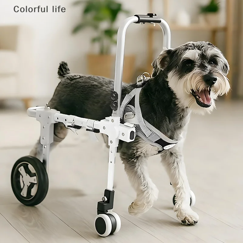 

Реабилитационное устройство для собак; Металлическая передняя коляска с регулируемой ручкой для слабых передних ножек