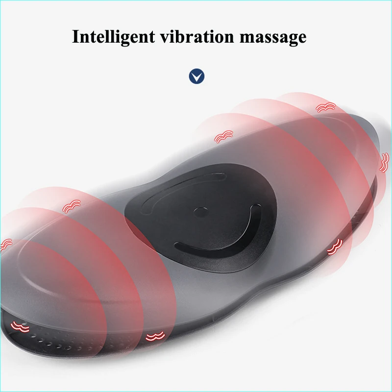 Electric Lumbar Traction Device Waist Back Hot Compress Massager Lumbar Spine Support Vibration Relieves Waist Pain Body Fatigue