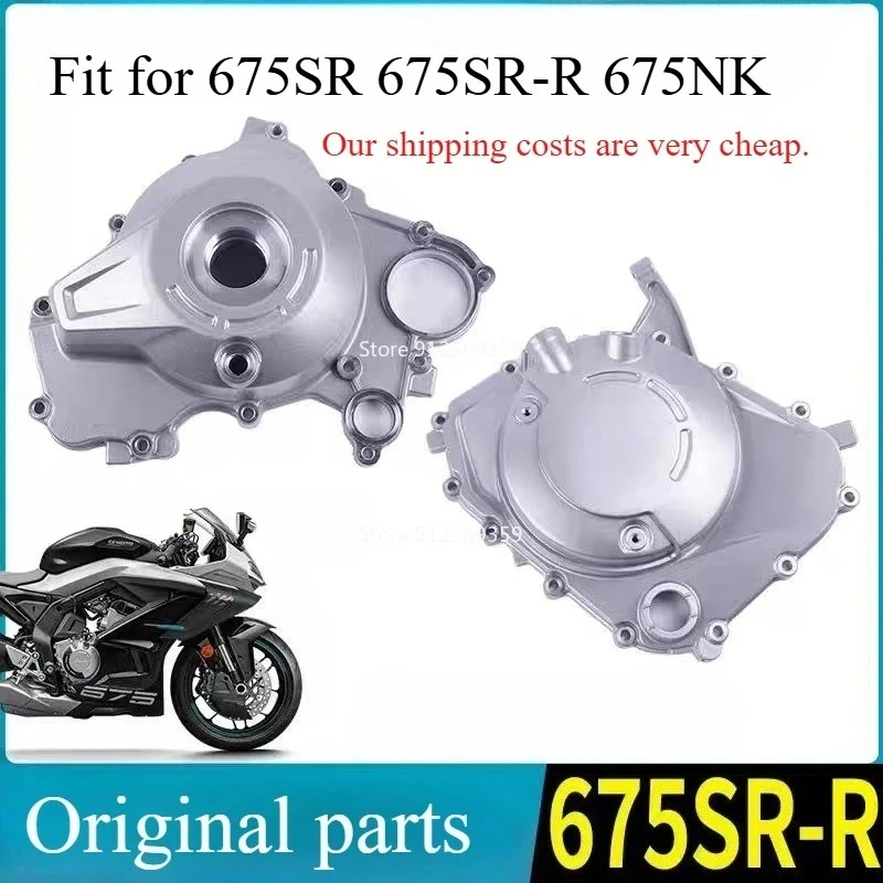 For CFMOTO 675SR Left Right Side Covers Engine Side Cover Clutch Cover CF650-10 Magnetic Motor Covers Fit for 675SR-R 675NK