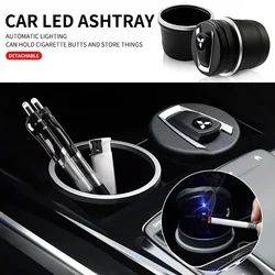 1pcs ABS Car Smoke-proof Waterproof Storage Split Ashtray For Mitsubishi Outlander Lancer 9 Ex Evo ASX 3 Xl L200 Colt Pajero