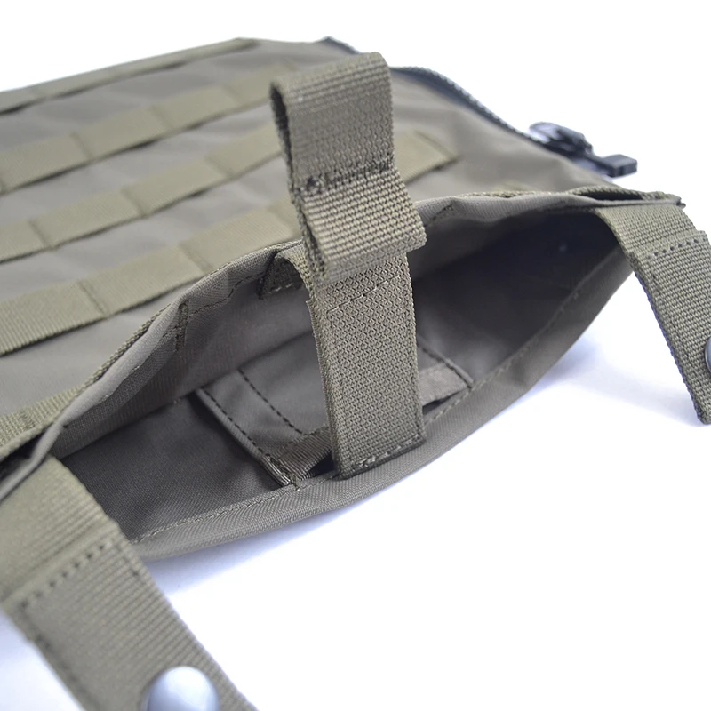 Outdoor Molle Zip-On Panel for Jpc Cpc Avs Outdoor Vest Molle Zipper Pack Pouch Bag 500D