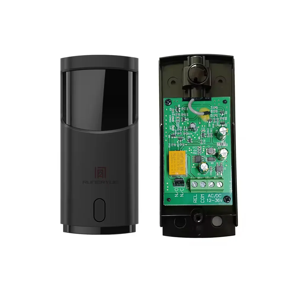 180 Degree Rotation of Optical Lens Outdoor 15m Photocell Sensor 36v 24v Automatic Door Photocell Wired Type