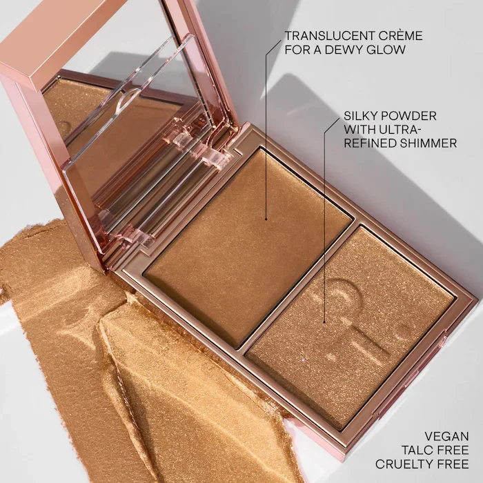 Partick Major Headlines Double-Take Creme & Powder Blush Duo Long-Lasting Face Makeup Natural Facial Coverage Powder TA Blusher