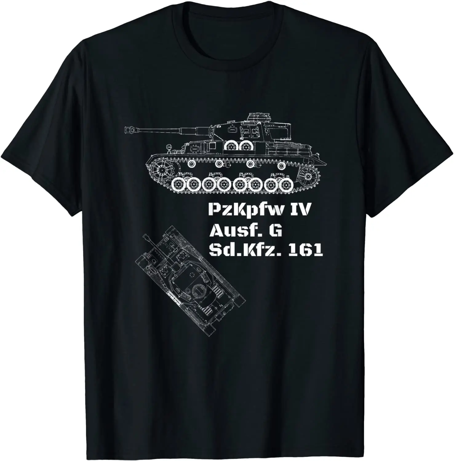  Pzkpfw IV Ausf.G Sd Kfz. 161 WWII German Panther Tank T-Shirt. Premium Cotton Short Sleeve O-Neck Mens T Shirt New