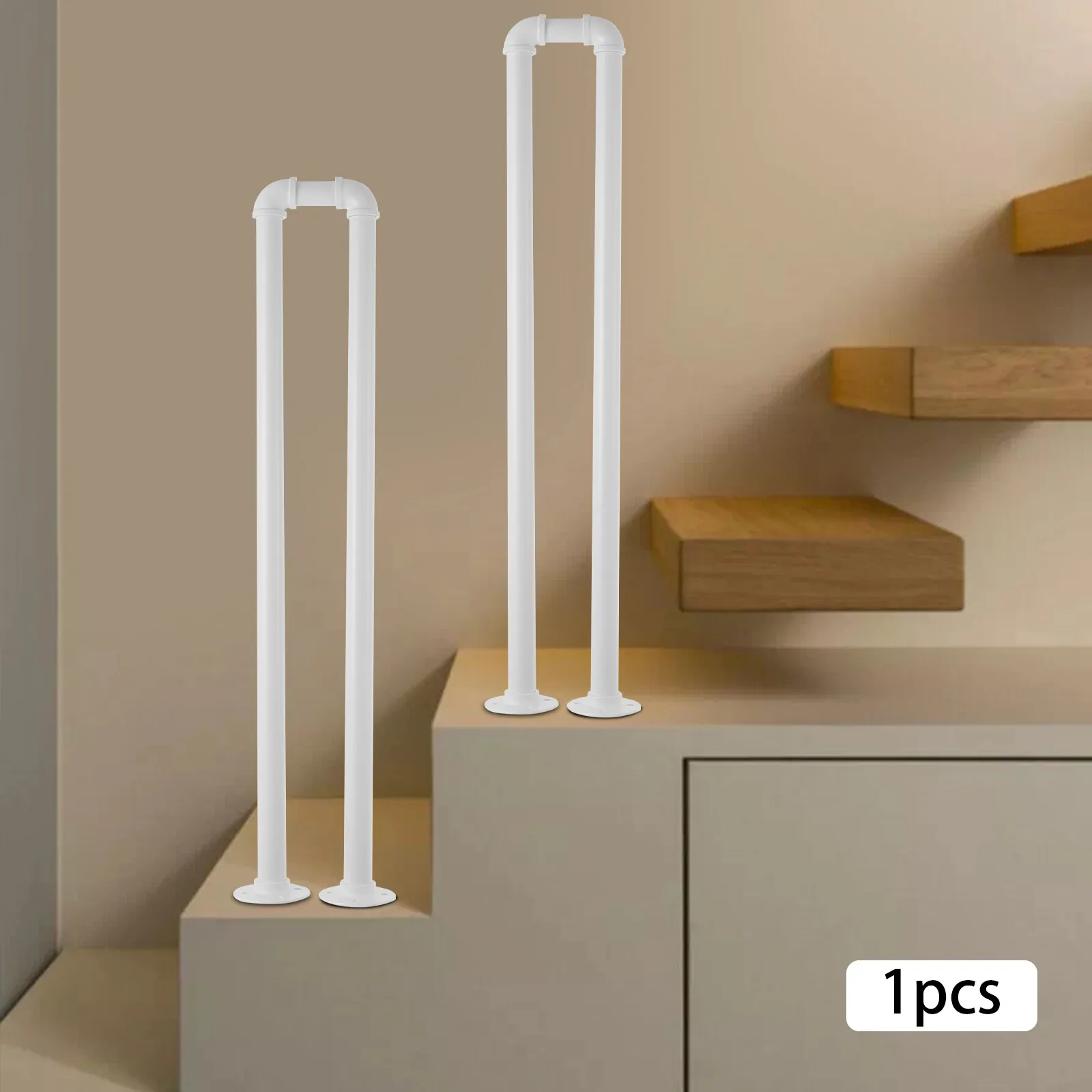 

U-образный поручень для лестниц из углеродистой стали, декоративное ограждение, простая установка, прочное, с покрытием из запеченной краски