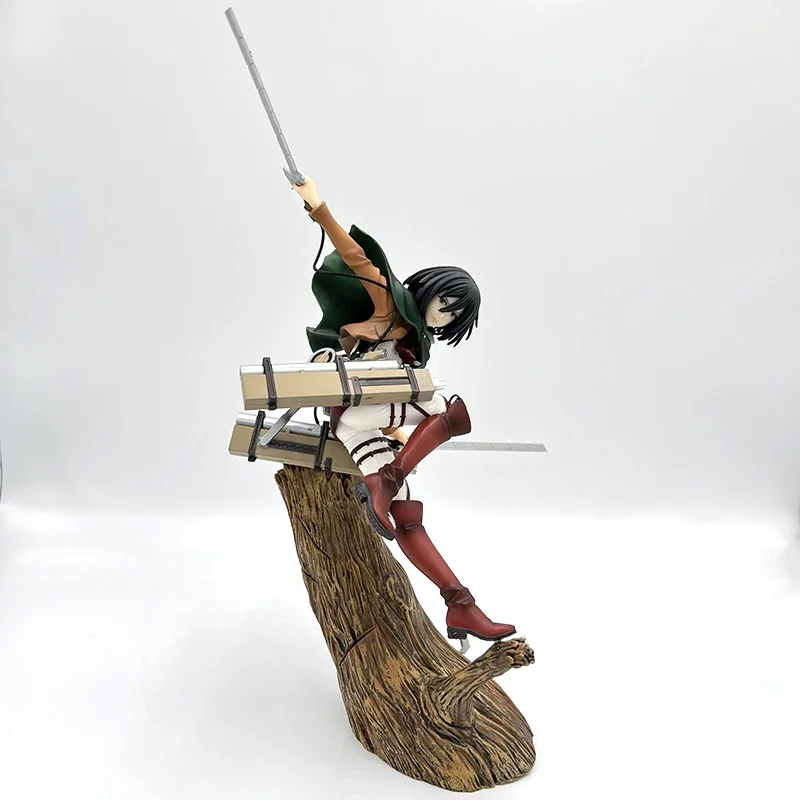 29cm ARTFX J Attack on Titan Anime Figure Mikasa Ackerman Action Figure Shingeki no Kyojin Levi Ackerman Figurine Model Doll Toy