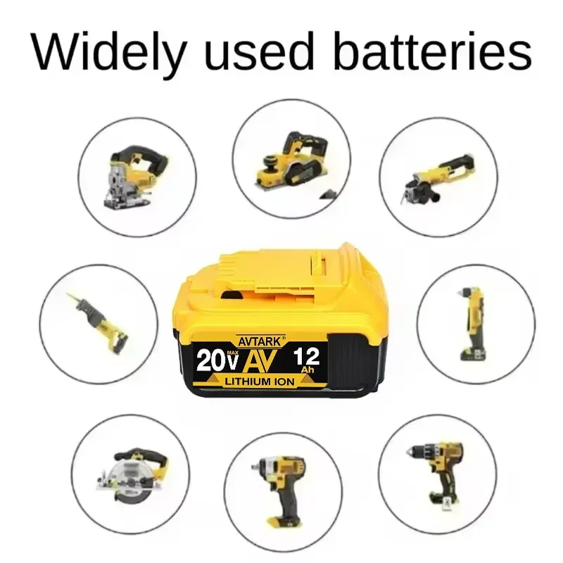 

New 100% Original 12000mAh 20V for Dewalt Power Tool Battery DCB206 20V 18.0Ah Battery DCB206 20V Battery DCB205 DCB200