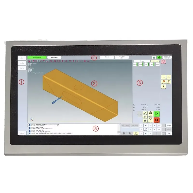 Fangling F6000 Series F6600 128G SSD Solid State Drive USB CNC Controller for 6 Axis Portable Type Plasma Cutting Machine