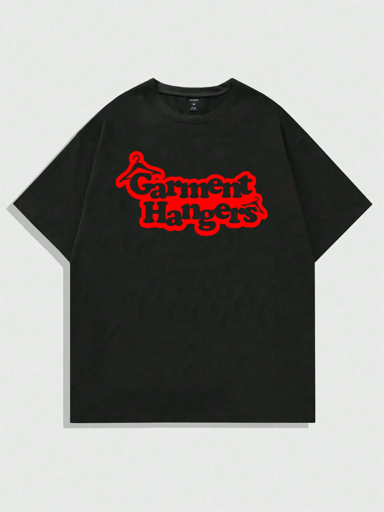 

American red letter printed pattern pure cotton T-shirt for men and women in summer, loose fitting couple short sleeved shirt