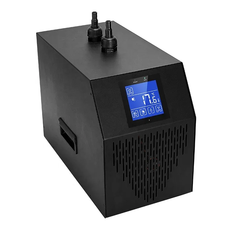 OEM/ODM chiller water cooled 160L 1/10hp circulation cooling aquarium fish tank  cold plunge chiller for Aquariums