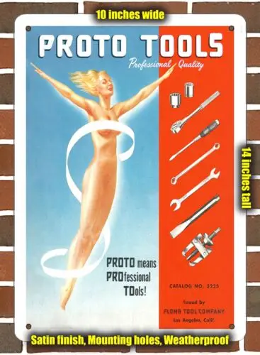 Metal Sign - 1952 Proto Professional Quality Tools- 10x14 inches