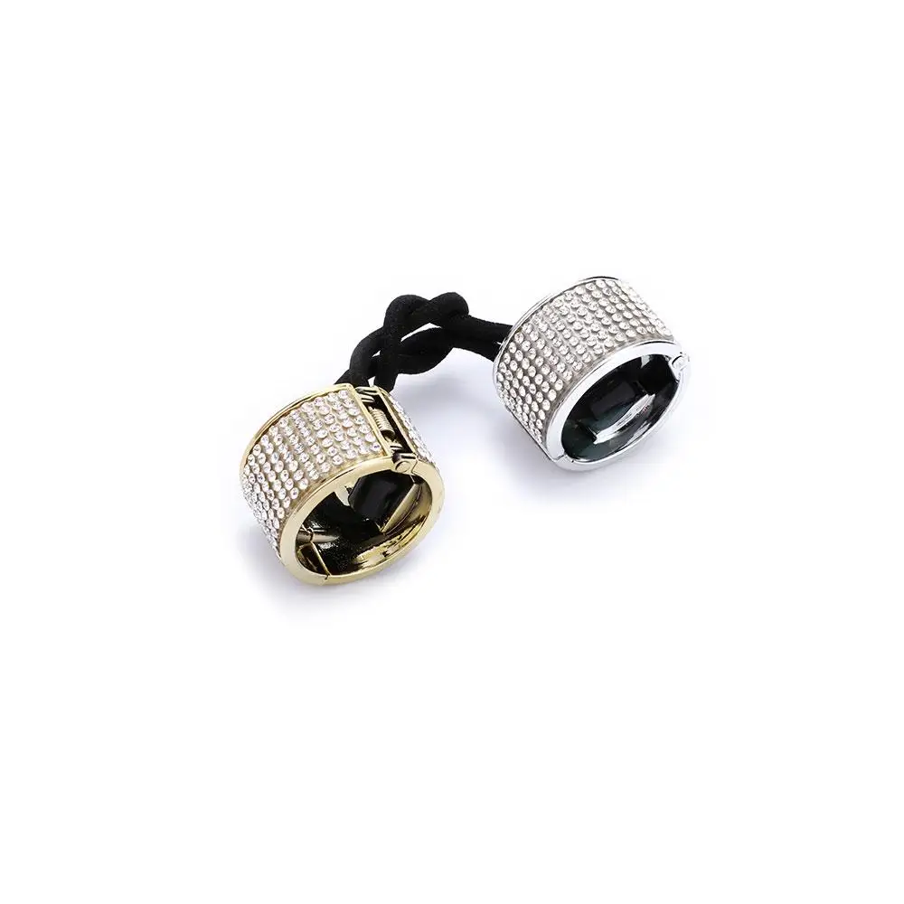 Shining Rhinestone Crystal Gum Girls for Women Pearl Ponytail Holder Cuffs Hair Ring Hairband Buckle Headwear