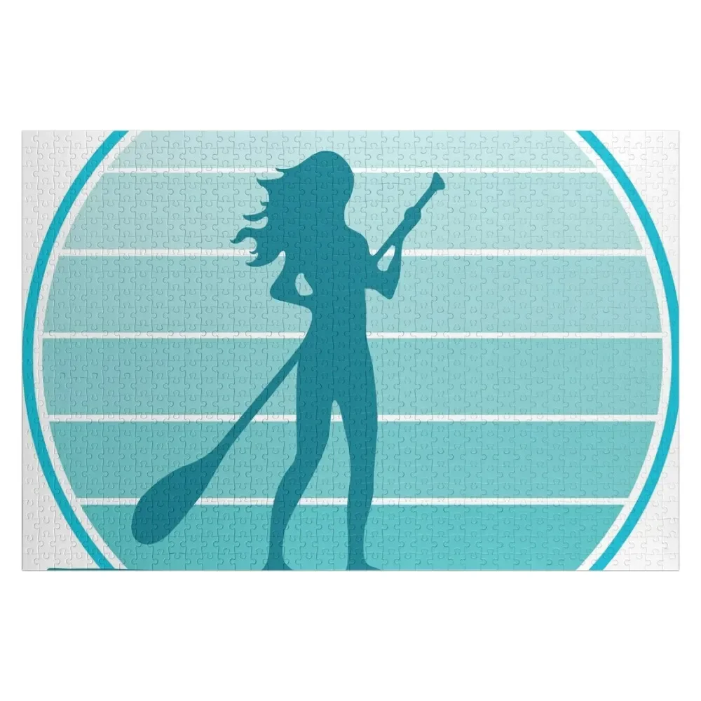 SUP Stand Up Paddle Board Gear Jigsaw Puzzle Customized Picture With Photo Baby Wooden Puzzle