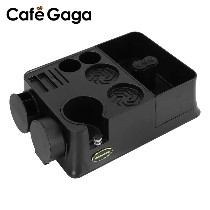 

Coffee Tamping Station 51mm 54mm 58mm Portafilter Holder With Magnetic Knock Box Distributor Stand Home Barista Accessories