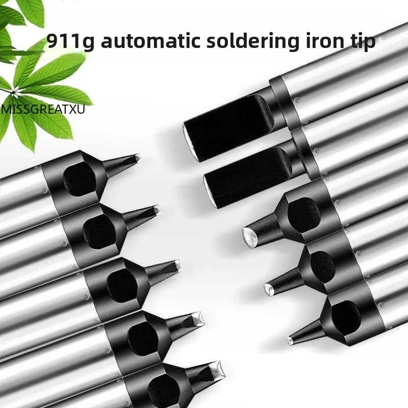 Automatic Soldering Robot Tips Pure Copper Base Replacement Nozzle Horseshoe Flat USB Soldering Tip For Robot Welding Machine