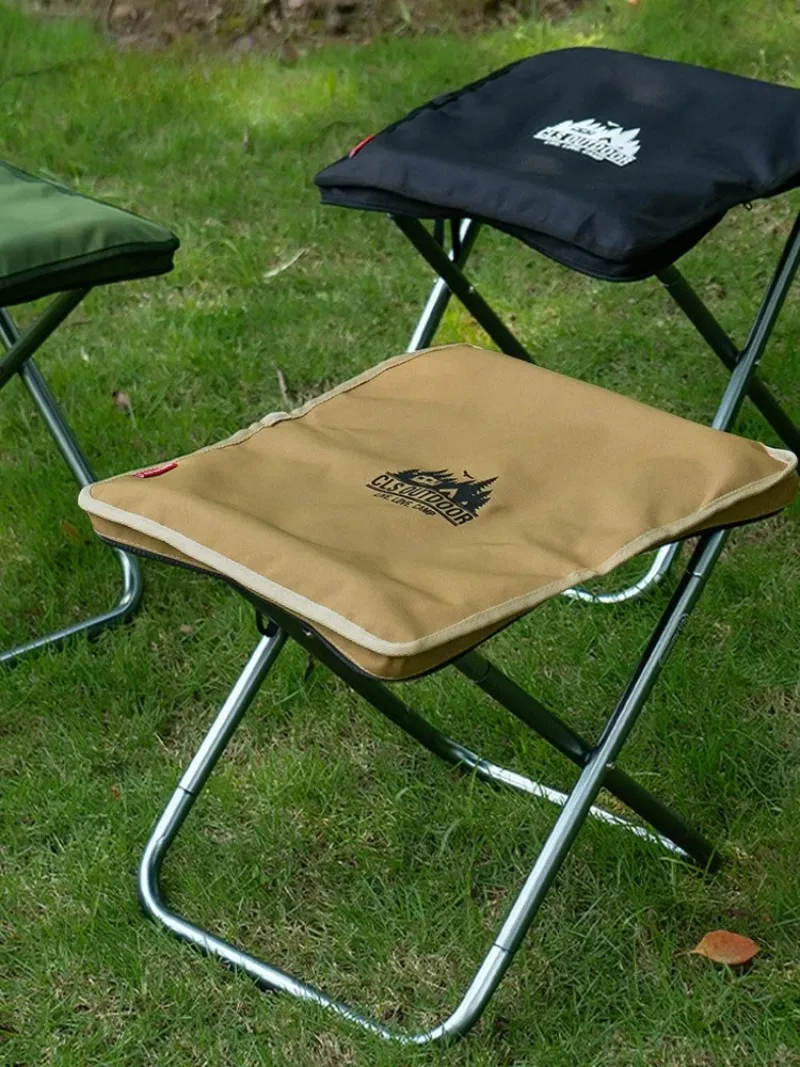 Camping Folding Chair Portable Handheld Fishing Chair Outdoor Sketching Chair Picnic Barbecue Stool   Multicolor New